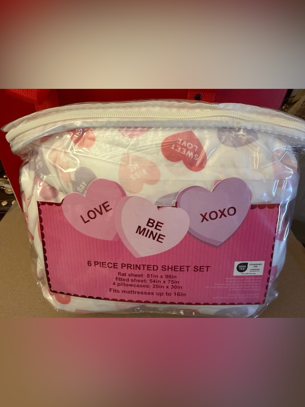 Hearts sheet set Size: Full